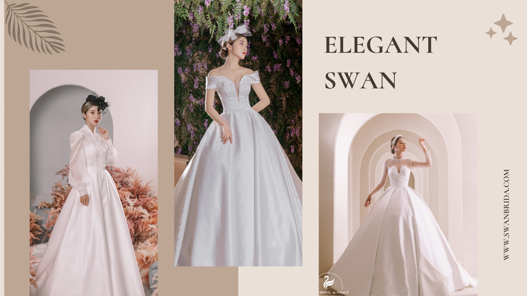váy cưới swan bridal 