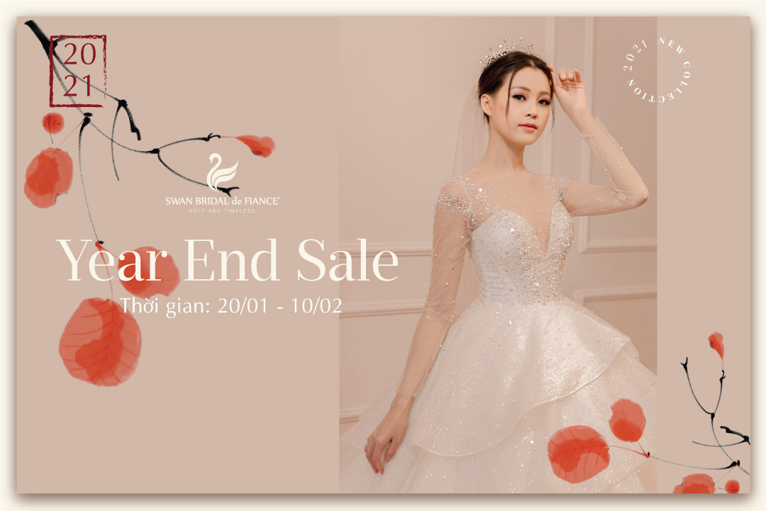 Year end sale - Swan Bridal