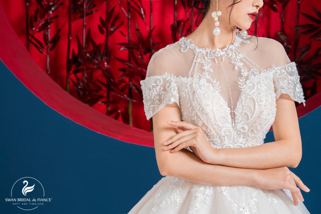Swan Bridal- xu hướng váy cưới thu đông 2019