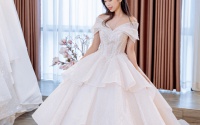 Váy cưới xếp tầng - vẻ đẹp cổ điển không hề lỗi mốt